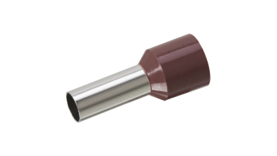 Varf Cablu pentru cablu de 10 mm2, izolatie Maro, set 100 buc