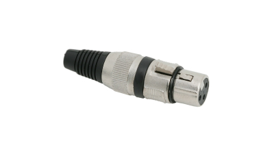 Solcu XLR 3 poli cu fleaca de prindere protectie pentru cablu, set 2 buc