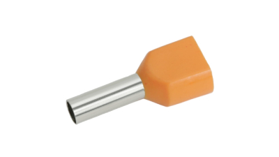Varf cablu pentru cablu de 2 x 4,0 mm2, izolatie Portocaliu set 100 buc
