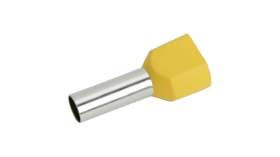 Varf cablu pentru cablu de 2 x 6,0 mm2, izolatie Galben set 100 buc