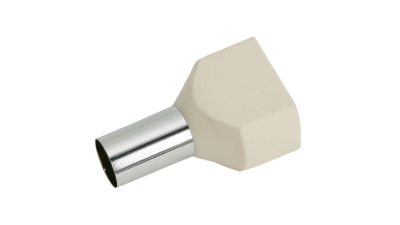 Varf cablu pentru cablu de 2 x 16 mm2, izolatie Alb set 100 buc