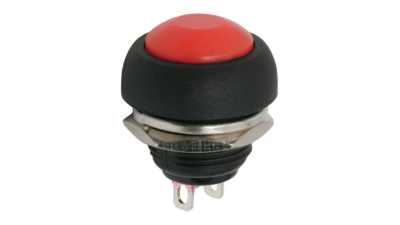 Buton 1 circuit 1A-250V OFF-(ON), comutator rosu, set 5 buc.