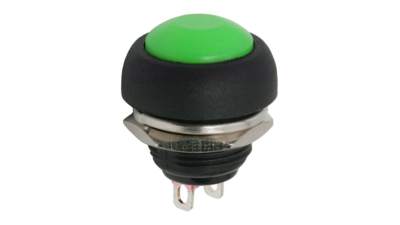 Buton 1 circuit 1A-250V OFF-(ON), verde, set 5 buc