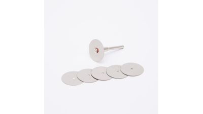 Set discuri de debitare, metalic, tip ferastrau circular, 5 buc disc + ax 3.1mm