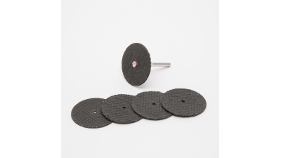 Set discuri de debitare, ranforsate cu fibra de sticla, 5 buc disc + ax 3.1mm
