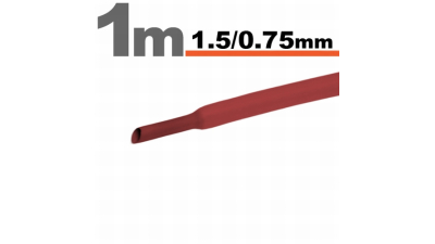 Tub termocontractibil pentru izolare ,marcare si protectie Rosie 1,5 / 0,75 mm, set 10 bucati x 1m