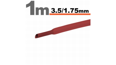 Tub termocontractibil pentru izolare ,marcare si protectie Rosu 3,5 / 1,75 mm, 15m