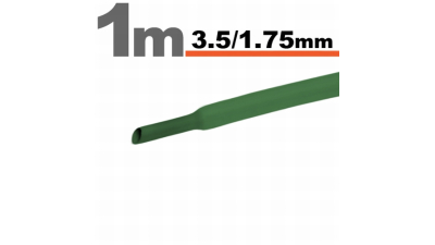 Tub termocontractibil pentru izolare ,marcare si protectie Verde 3,0 / 1,5 mm, 15m