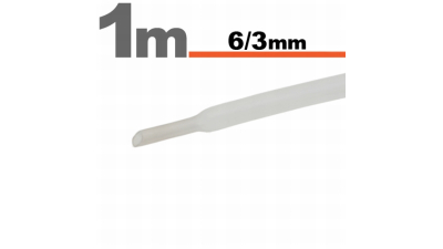 Tub termocontractibil pentru izolare ,marcare si protectie Transparent 6 / 3 mm, set 10 bucati x 1m