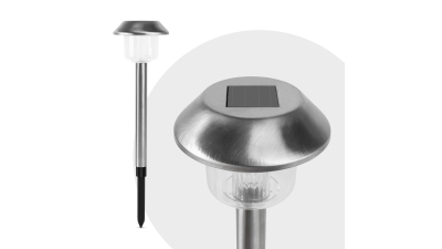 Garden of Eden - Lampa solara LED cu tarus - alb rece- 45 x 12,5 cm