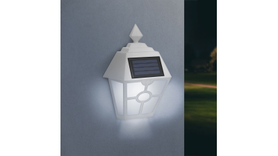 Lampa solara LED - alb, alb rece - 14 x 6,2 x 19 cm
