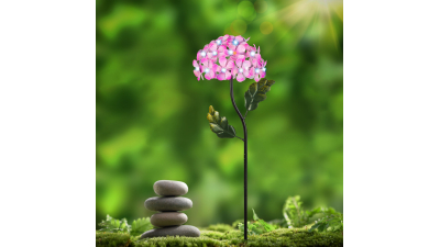 Hortensie solara LED - detasabila, metal