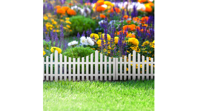 Gard/bordura pentru paturi de flori 60x23 cm - mat. plastic