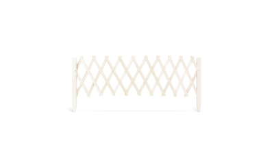 Garden of Eden - Bordura pentru pat de flori / gard - 110 x 34 cm - Alb