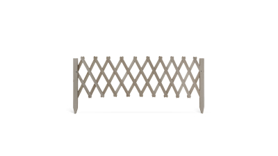 Garden of Eden - Bordura pentru pat de flori / gard - 110 x 34 cm - Maro inchis