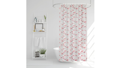 Perdea de dus - model flamingo - 180 x 200 cm