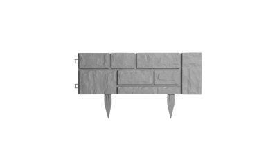 Garden of Eden - Bordura pentru pat de flori / gard - efect caramida - 59 x 31 x 2 cm