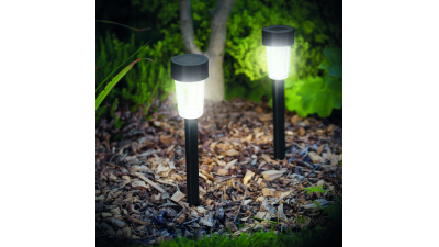 Lampa solara LED pentru exterior - 300 x 45 mm, Material plastic - negru Garden of Eden 