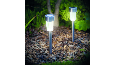 Lampa solara LED pentru exterior - 190 x 45 mm, metal