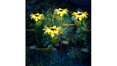 Floare solara - alb cald - 70 cm - 2 buc. /Pachet