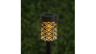 LED solar detasabil - cu efect de flacara - 5,5 x 27 (+9) cm