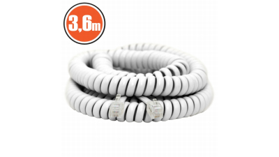 Cablu telefon spiralat 4P/4C 3,6 m