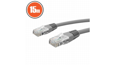 Cablu Patch 8P/8C Cat. 5 - 15m , culoare gri