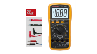 Multimetru digital - detector de tensiune (TRUE RMS), tester diode, continuitate, tranzistoare hFE Maxwell