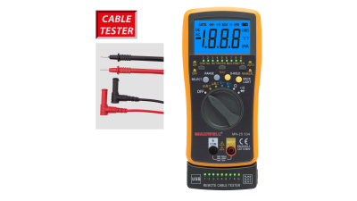 Multimetru digital pentru CCV, CAV, CCA, CAA, rezistenta, dioda, Test cablu (USB, RJ11, RJ12, RJ45) Maxwell