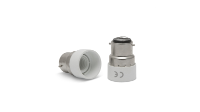 Soclu adaptor bec B22-E14, E14 in socluri B22, set 10 buc