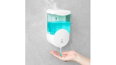 Dozator automat de sapun lichid Vog und Arths - 600 ml - de perete, cu baterie - alb