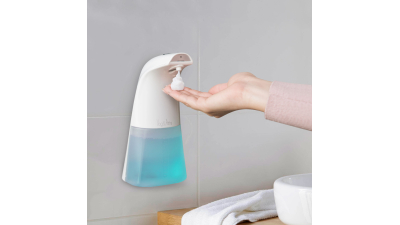 Dozator de sapun lichid spumant Vog und Arths - 250 ml, independent sau cu fixare pe perete - baterii/ USB
