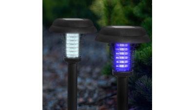 Capcana solara UV pentru insecte + functie lampa - cu tarus pentru fixare
