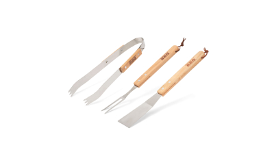 Set de ustensile cu maner de lemn - 3 piese