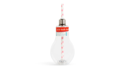 Pahare pentru petrecere cu LED in forma de becuri - 400 ml
