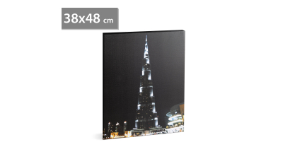 FAMILY POUND - Tablou cu LED - "Burj Kalifa", 2 x AA, 38 x 48 cm