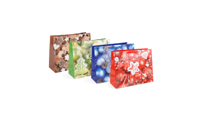 Sacosa, pentru Cadouri de Craciun 406 x 160 x 330 mm, 12 buc. / Pachet