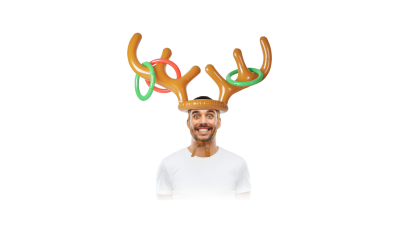 Coarne de ren gonflabile - cu cercuri colorate - 93 cm