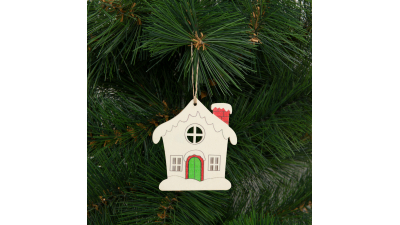 Decor de brad - cabana - 9,4 x 10 cm