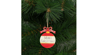 Decor brad - Merry Christmas - 8 x 10 cm