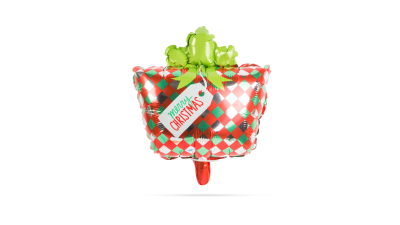 Baloane de Craciun - cadou - aluminiu - 30 x 18 cm