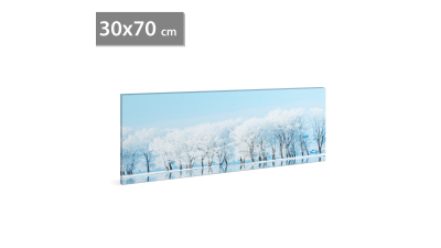 Tablou decorativ cu LED - 70 x 30 cm - peisaj de iarna