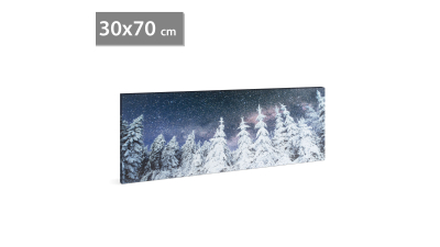 Tablou decorativ cu LED - 70 x 30 cm - peisaj de iarna