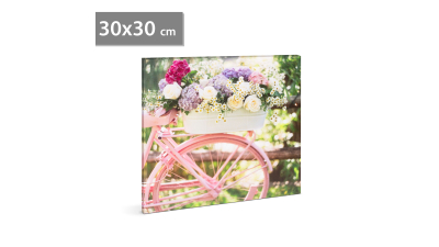 Tablou LED - „Bicicleta inch - 2 x AA, 30 x 30 cm