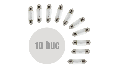 Bec auto Sofit SV8.5- 11x35mm 12V 10W , set 10 buc