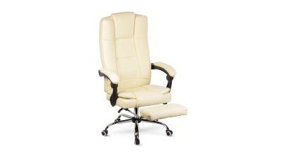 Scaun de birou cu suport pentru picioare, cotiere - 76 x 50 cm / 50 x 51 cm