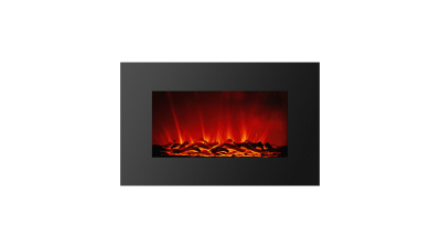 Semineu electric de perete - radiator + LED - 91 x 15 x 56 cm
