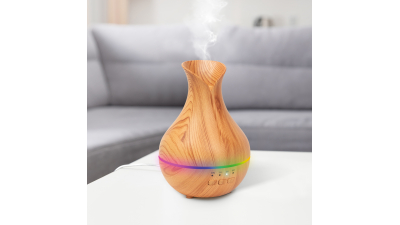 Difuzor de aroma fototerapie - aspect lemn - 120 ml BEWELLO