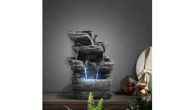 Fantana decorativa, de interior - cu LED - 22 x 15 x 30 cm - 230 V