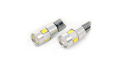 Bec de pozitie tip LED Canbus T10 W2.1x9.5 12V 3W, culoare alb 6000K , set 2 buc